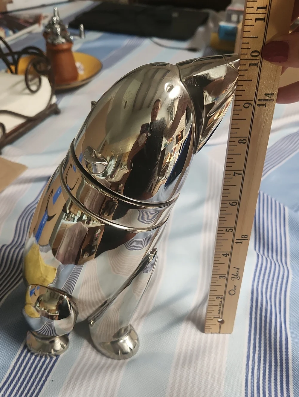 Restoration Harware vintage MCM polar bear cocktail shaker 10